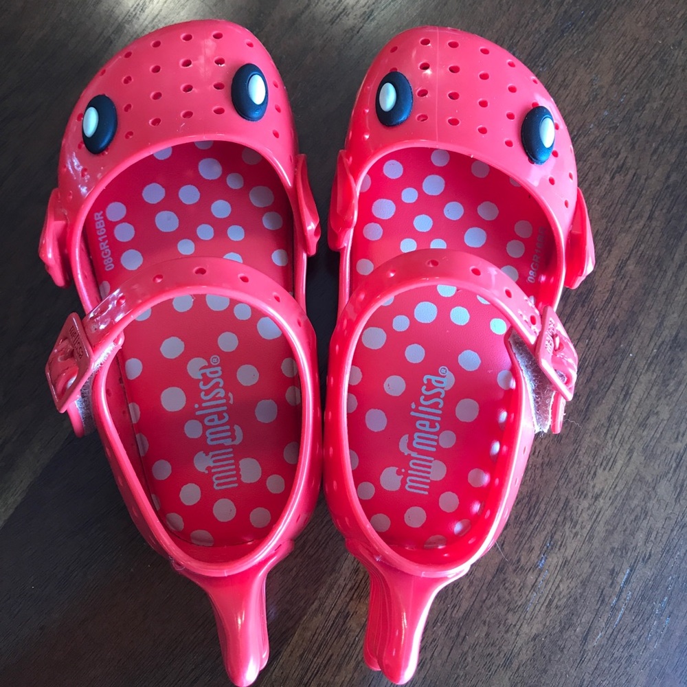 Mini Melissa Koi fish red shoes